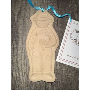 Brown Bag Cookie Art Cookie Press Mold Scarecrow 1988 Hill Design